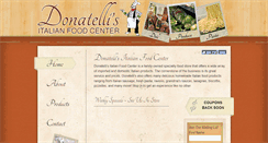 Desktop Screenshot of donatellisitalianfood.com